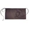 Fashion Chef Short Small Waist Apron, 1 Pockets Black Waterproof Half Apron for Waitress, Home Kitchen Practical Cooking Wear