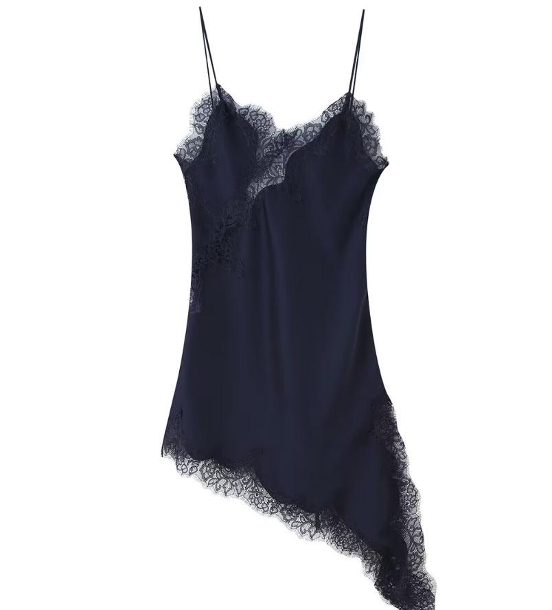 Trendy Sexy Lace Asymmetrical Dress for Women - European & American Style