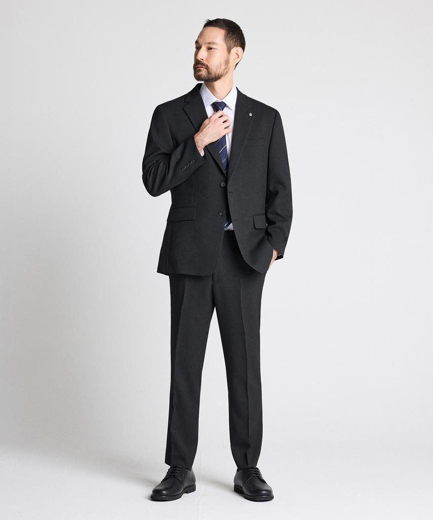 STCO Easy Care Suit Setup Set Two-Tone Charcoal Gray (Classic Fit)_Ssjvc51Set (B Type)