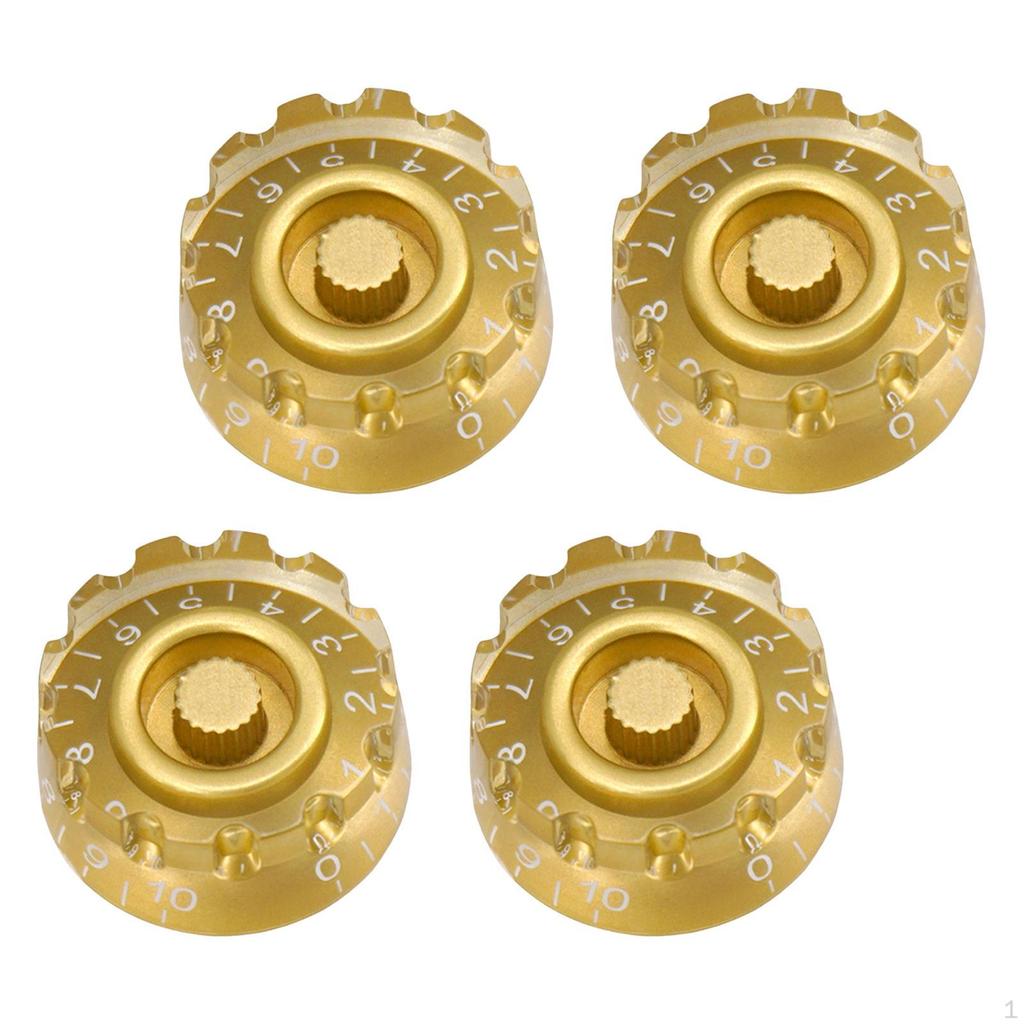 4 Pieces Guitar Knobs Bass Speed Control Electric Accessories for Daily Use