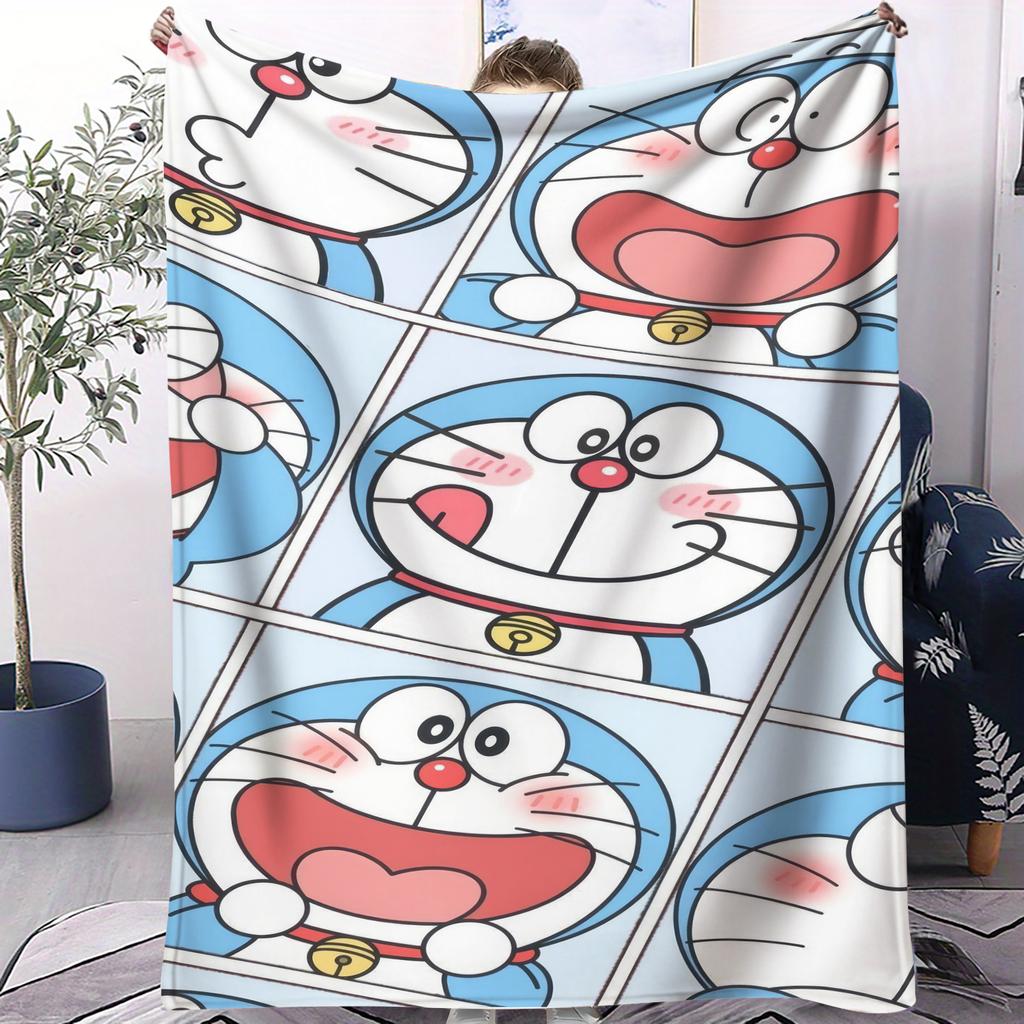 Hot Doraemon Japanese Anime Plush Small Cover Blanket Comfortable All Season Sofa Throw For Children Student Kids Birthday Gift