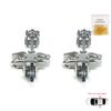BDP718-1 2 Pezzi Cerniera Porta Posteriore Sinistra E Destra Fermo Limitatore Cinturino per Vauxhall Opel Astra G 1998-2009 Zafira A 1999-2006 160243