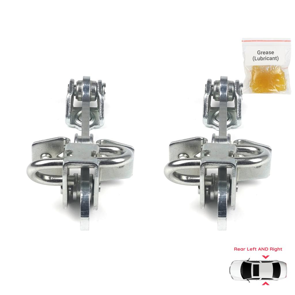 BDP718-1 2 Pezzi Cerniera Porta Posteriore Sinistra E Destra Fermo Limitatore Cinturino per Vauxhall Opel Astra G 1998-2009 Zafira A 1999-2006 160243