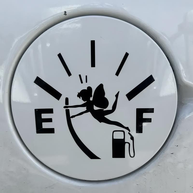Schmetterlingsfee des Tankanzeigers kreative&lustige Aufkleber für Cartoon-Fans&Liebhaber, hohe Qualität für Autos LKWs Motorräder