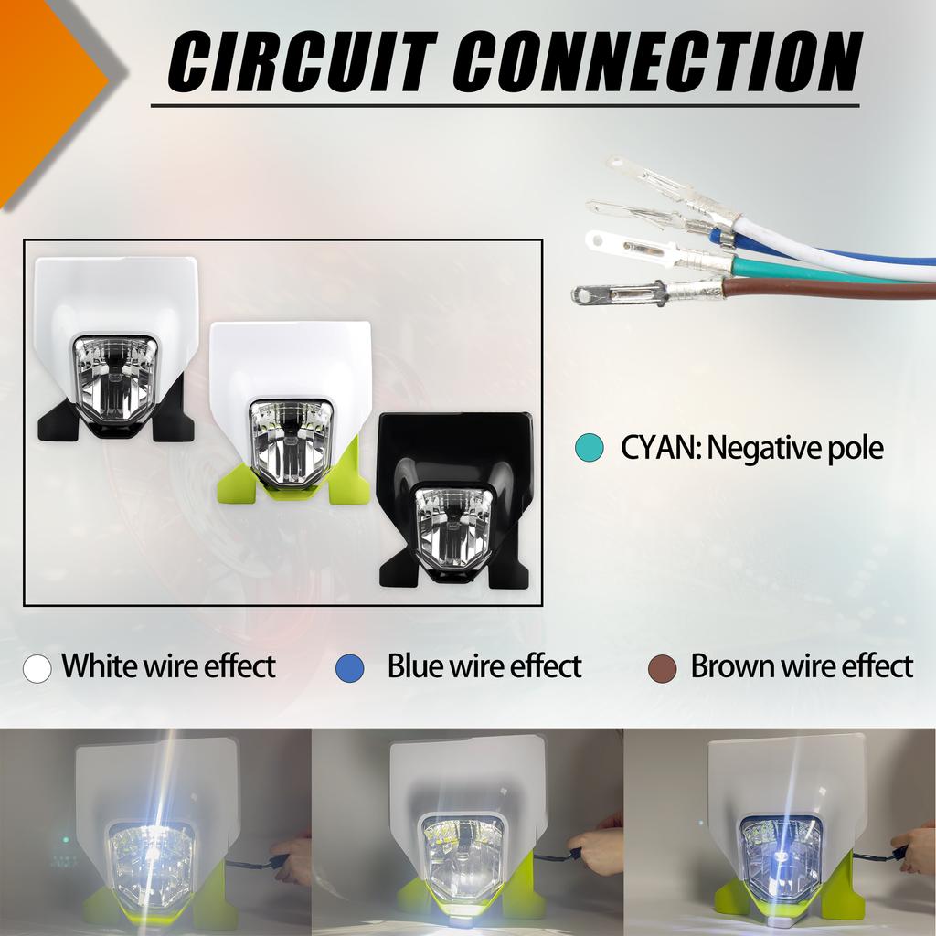 2024 For Husqvarna 701 Motorcycle LED Headlight TE 250i TE300i FE250 FC450 TC 125 300i Motocross Headlamp Dirtbike Enduro