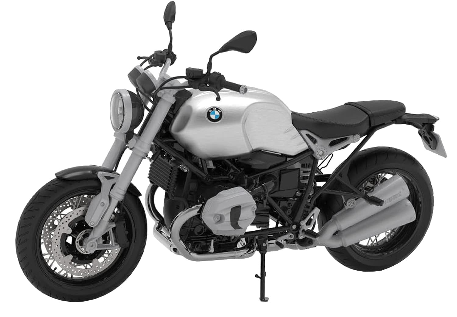 Meng Model Scale BMW R nineT Standard Edition Plastic Model MMT003 1/9