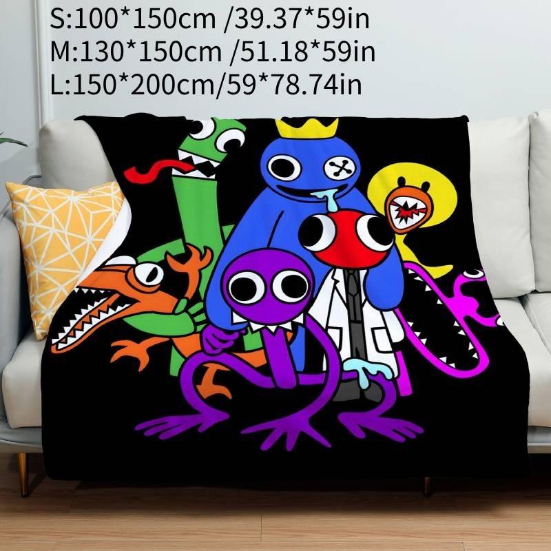 

Theme Rainbow Friends Flannel Blanket Office Sofa Bed Warm Soft Blanket Winter S