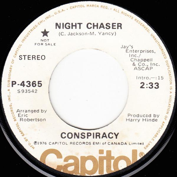 

7inch Record CONSPIRACY - Night Chaser 7982774 Capitol Records 1976 US Soul/Funk Used