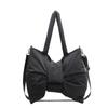 Han Bow Large Capacity Tote Bag Women's 2026 Portable Shoulder Bag Niche Crossbody Canvas Bag