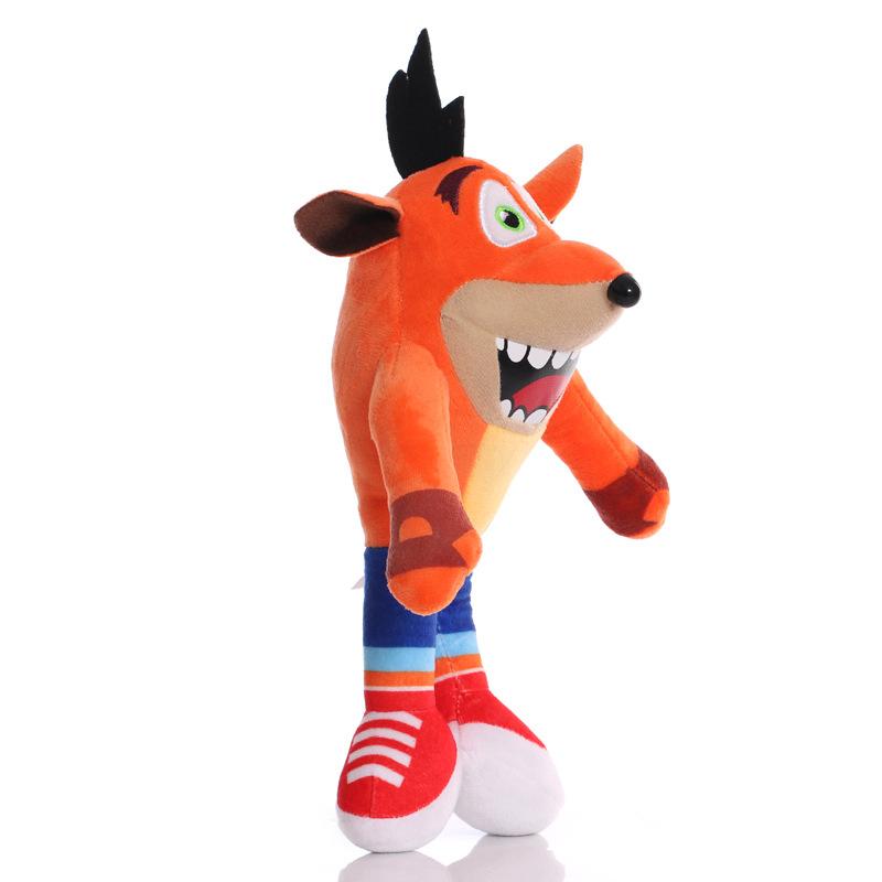 Game Crash Bandicoot Plush Toy Stuffed Animal Cartoon Wolf Aku Aku Plushie Soft Doll Children Birthday Halloween Christmas Gift