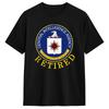 Central Intelligence Agency CIA T-Shirt für Herren Vintage reine Baumwolle T-Shirts Rundhals Kurzarm T-Shirts Sommerkleidung