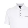 Armani Exchange SS22 Letter Print Straight Fit Short Sleeve Polo Shirt Men tops White 8NZF80-Z8H4Z-1100