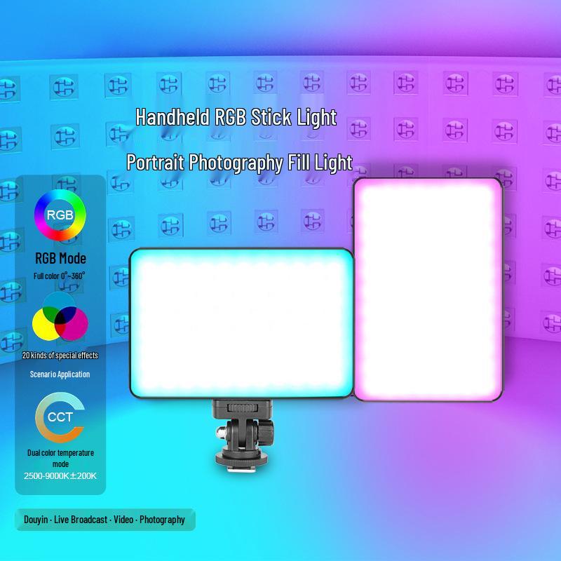 RGB полноцветный светодиодный заполняющий свет для мобильных прямых трансляций (PAD192)
