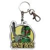 Keychain - STAR WARS - Boba Fett - Metal - 100 G - Black