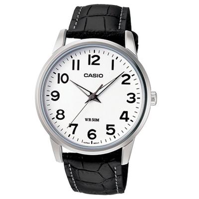 Herren Lederuhr MTP-1303L-7B