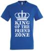 King Of The Friend Zone Mens T-Shirt Friendzone Fun Friendship Friend Ship