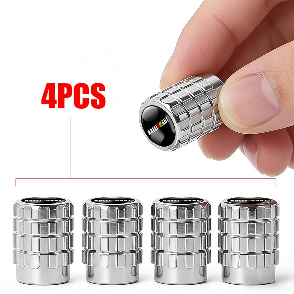 cxzbfh1 4PCS Car Tire Valve Caps Auto Accessories For Mitsubishi Pajero ASX I200 Outlander Phev Lancer Space Star Colt CZ3 Montero Evo