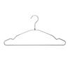 Tamatoshi Steel Hangers, Single, 42cm Wide, Pack of 100, Chrome Plated, Non-Slip, 5-Year Warranty, Developed by a Retail Fixture Manufacturer, Slim, P
