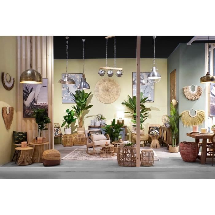 Suspension argenté argent 50 w (43 x 43 x 66 cm)