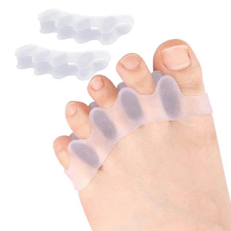 Wholesale 2pcs=1pair New Protective Toes Separator  Suitable Bunion Corrector  Material Soft Gel Straightener Spacers  Care Tool