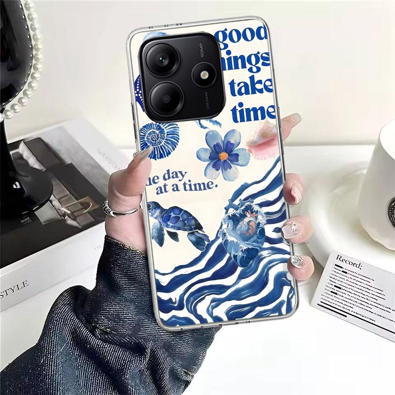 Ocean Starfish Sea Turtle Shark Soft Phone Case For Xiaomi Redmi Note 15 14 14S 13 12 Pro Plus 12S 11 11S 11E 10 10S 11T 5G Fund