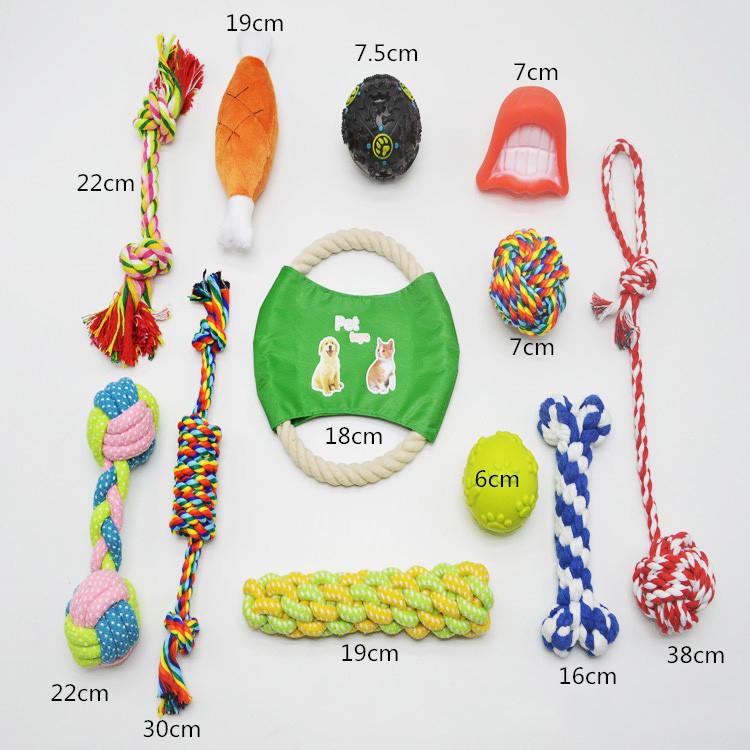 Manufacturer Rope Plush Indestructible Dog Chew Toys Set