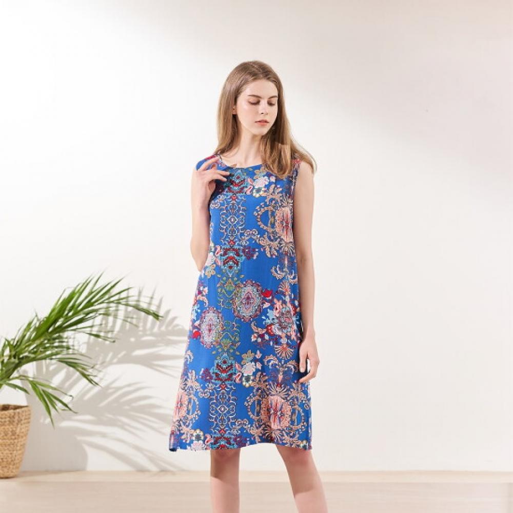 L Affair Women Viscose Dress bLue Lwoef988 Bu