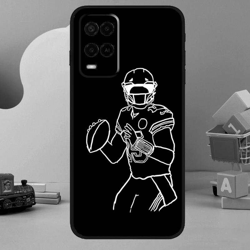 American football player sport Case For Oppo A18 A38 A58 A78 A98 A74 A54 A94 A80 A60 A40 A96 A76 A16 A15 A17 A57 A77 A5 Pro