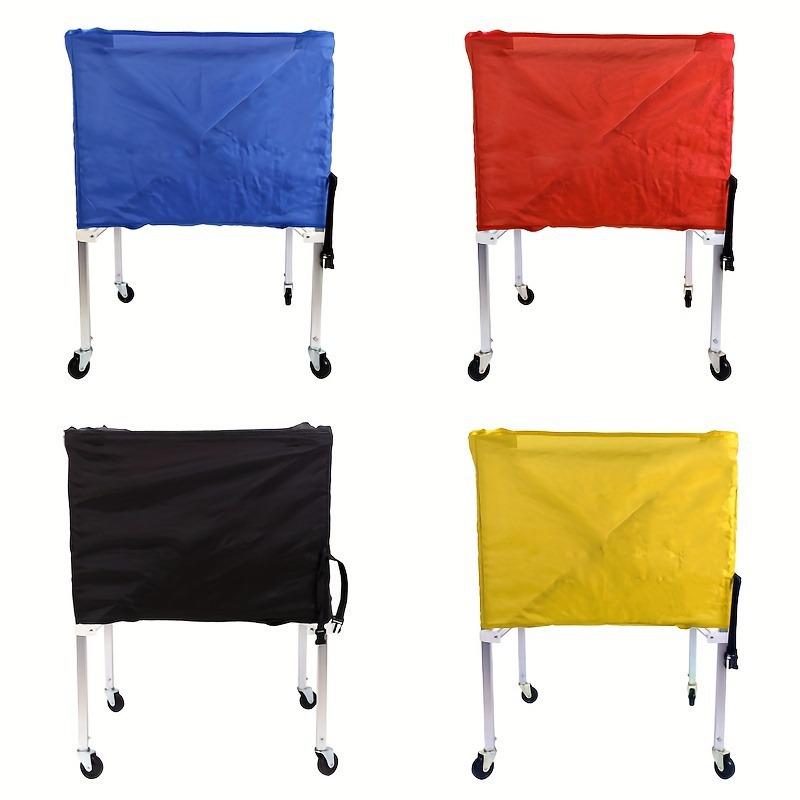 Mobile Folding Sports Ball Storage Cart: Basketball & Football Organizer Cart