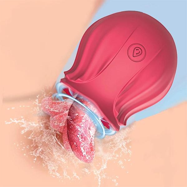 Rose Vibrator Vagina Sucking Vibrator Sucker Oral Licking Clitoris Stimulation Powerful Sex Toys for Women Rose Vibator Toy