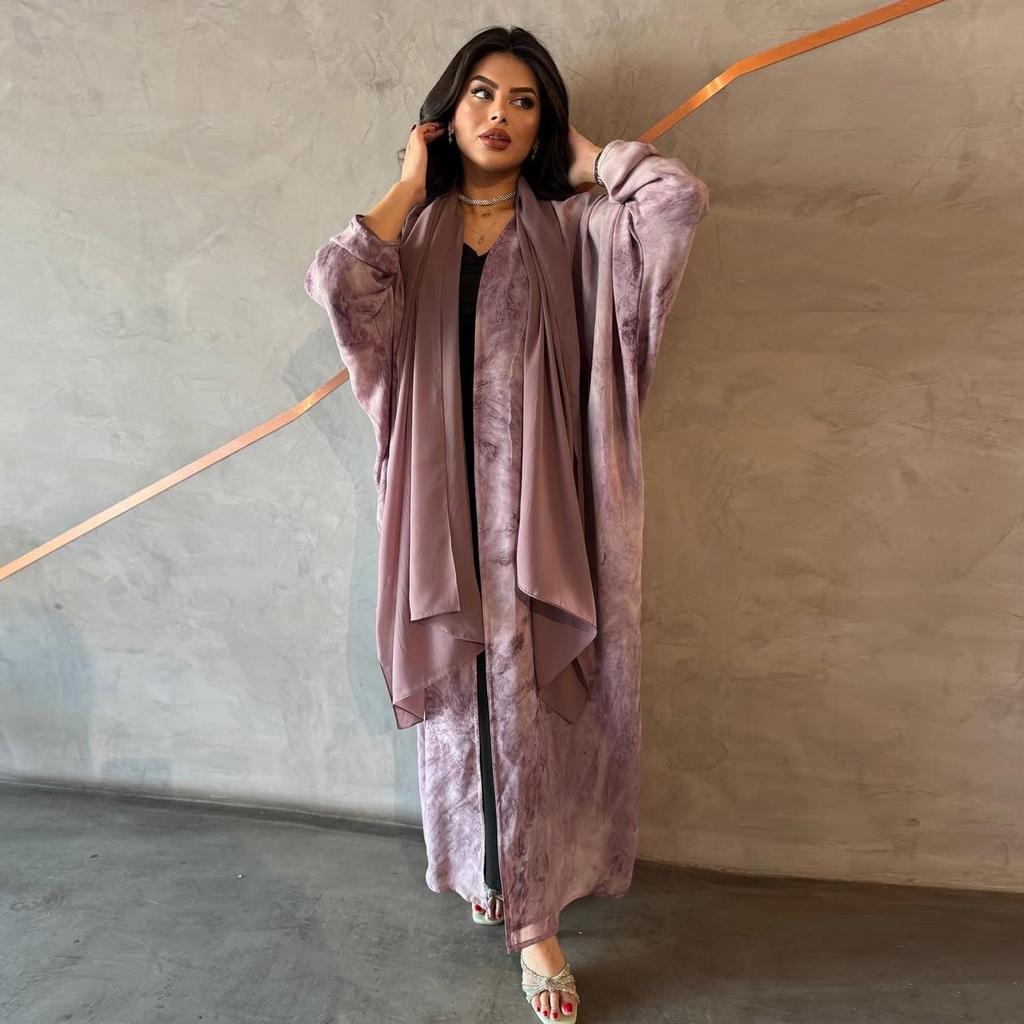 MQ200 Bescheidener Cardigan Abaya Modetrend mit Hijab - Damenbekleidung aus dem Nahen Osten