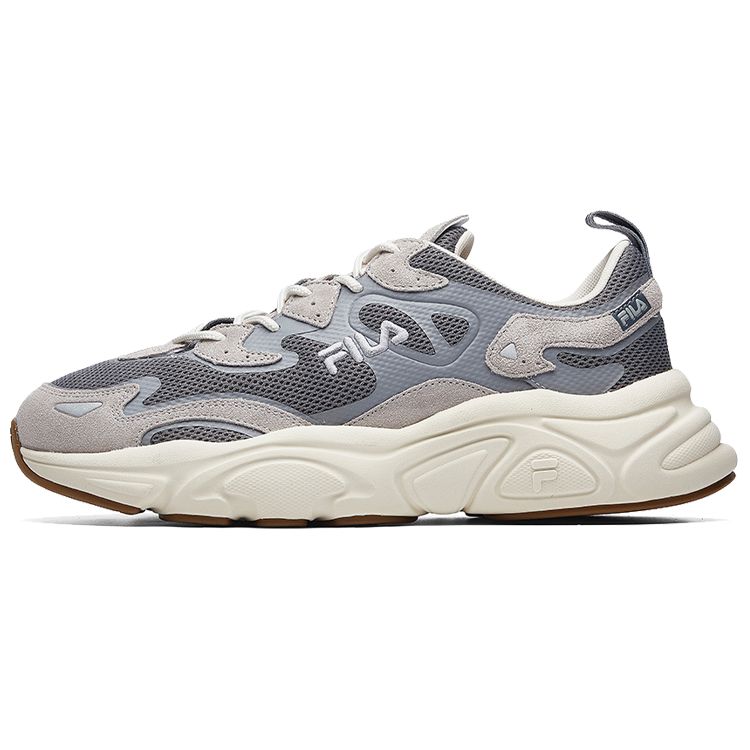 Fila Mars 1 Heart Split Sports Comfortable Low-Top Casual Shoes Men Sneaker Gray Brown White F12M031122FFD