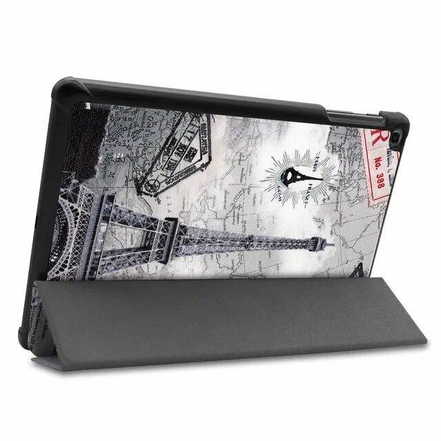 Pouzdro pro Samsung Galaxy Tab A 10.1 2019 Pouzdro T510 / T515 Ultra Slim Kožený magnetický stojánek Kryt SM-T510 SM-T515 Funda Capa