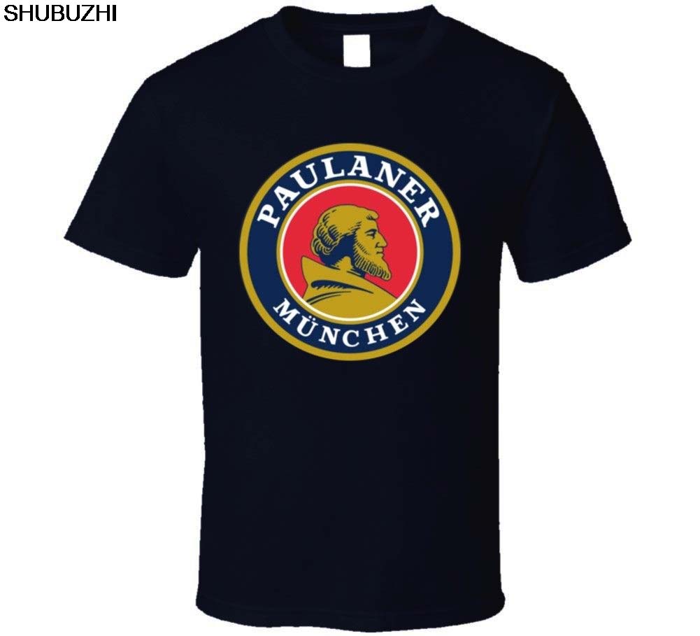 Paulaner Munchen German Beer Drink Alcohol T Shirt Men T Shirts Cotton Classic Sbz339