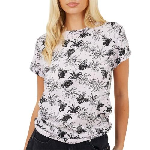 Brave Soul Womens/Ladies Palm Tree T-Shirt