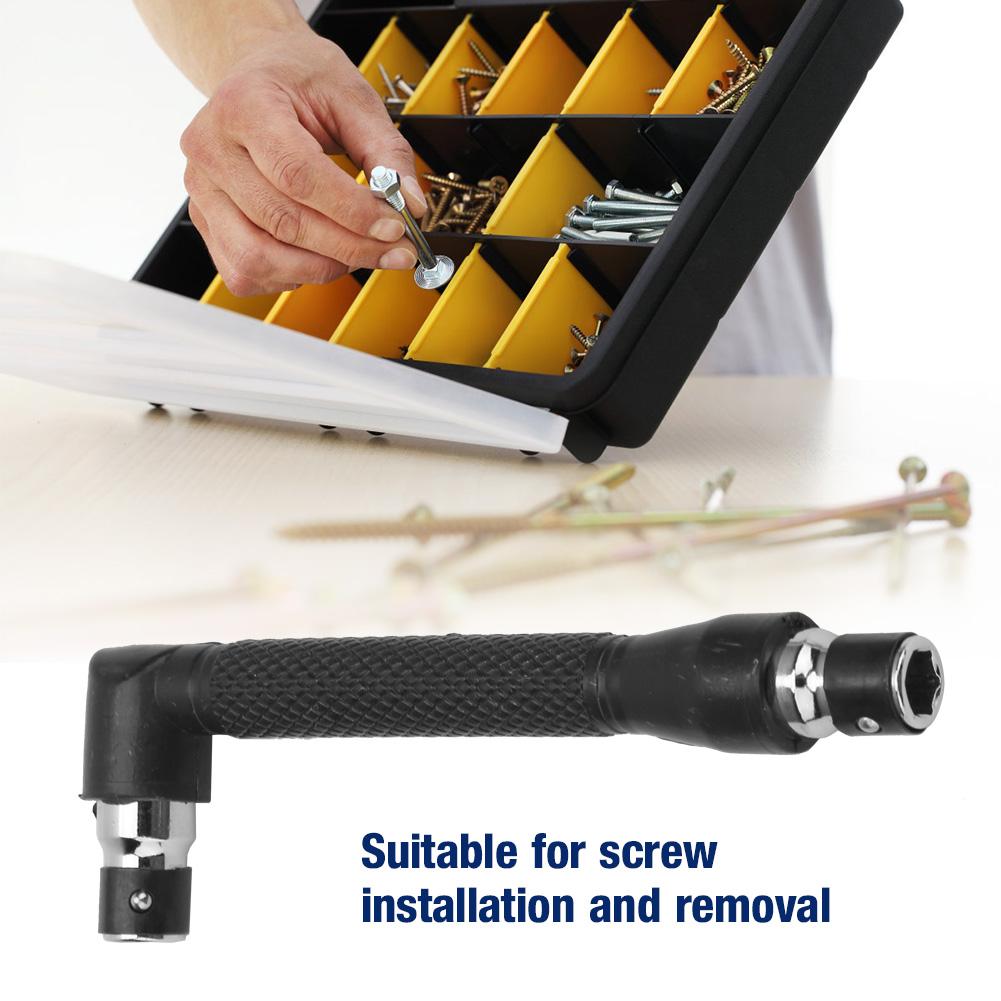 1 4 Mini Double Head L Type Galvanized Steel Screwdriver Bit Socket Wrench Tool