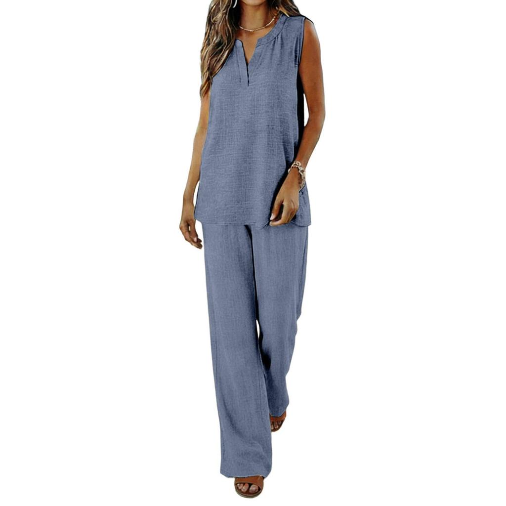 Women's Loose-Fit -Color Casual Set