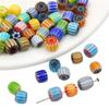 10 Pack Resin Pumpkin Beads Colorful Beads Handmade Craft Beads for Creative Hand Strands and Necklace Accessories