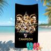 Beach Towel with Club Atlético River Plate Pattern - soft,absorbent,machine washable Lightweight&Modern,swimming,Travel Essentials
