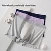 MIIOW Men's Luxury Long-Staple Cotton Silk Antibacterial Boxer Briefs 3-Pack