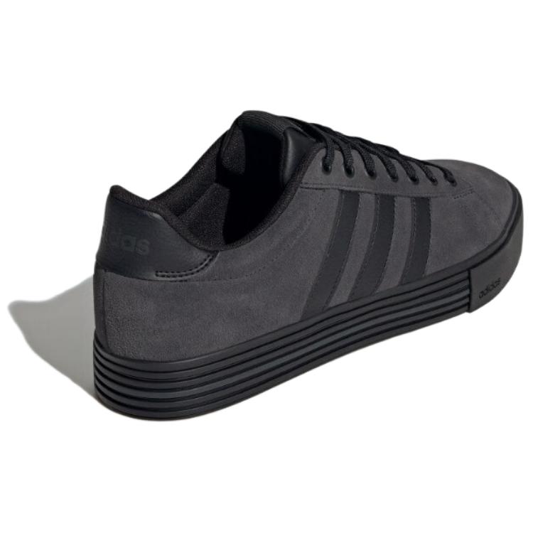 Adidas Daily 4.0 Synthetic Leather Fashion Versatile Low-Top Slip-Resistant Durable Skate Shoes Unisex Sneakers Black JI4355