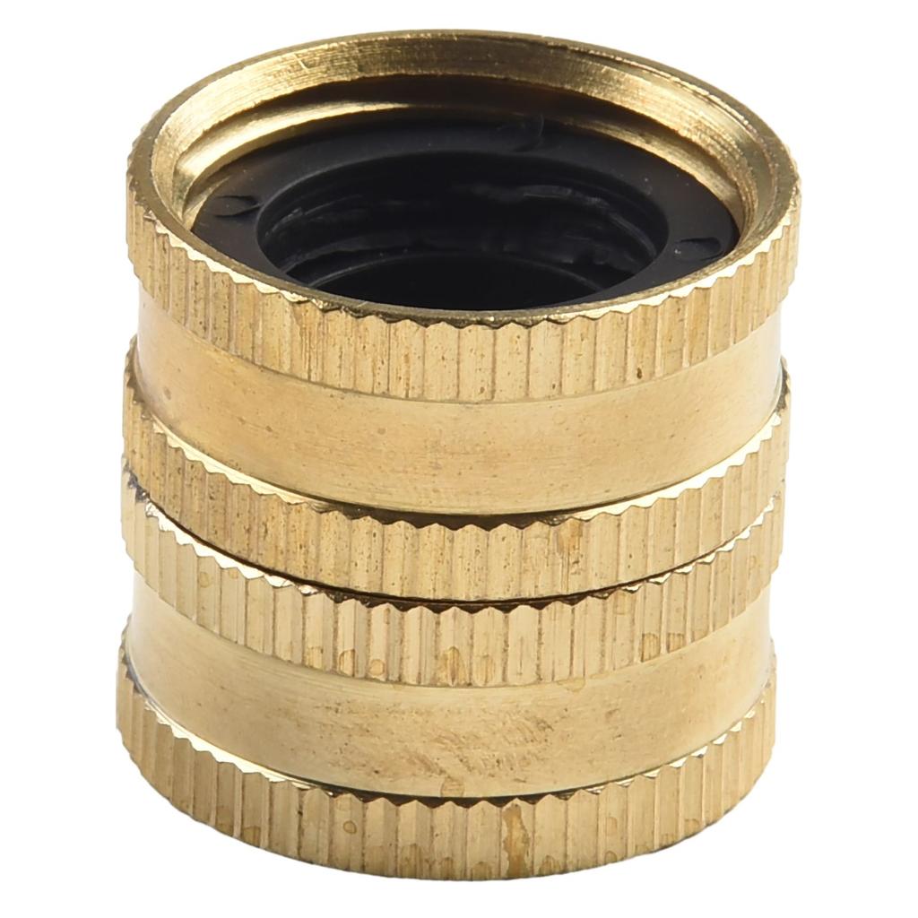 Sturdy Brass Garden Hose Connector Female To Female Long Lasting and Reliable Suitable for Various Garden Accessories