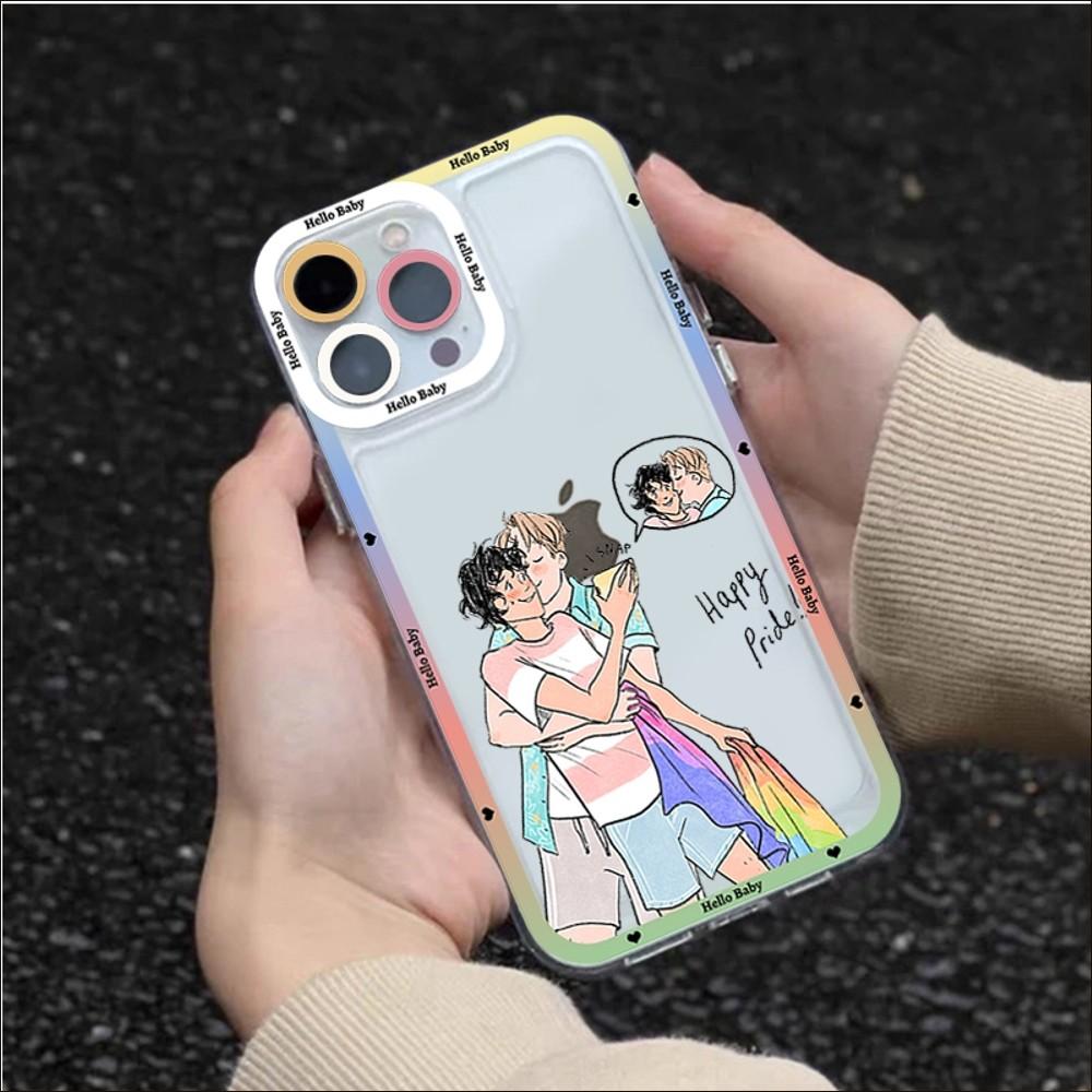 Pouzdro na telefon Heartstopper pro iPhone 13 14 Pro Max XS XR 12 11 Pro 13 Mini 6 7 8 Plus měkký průhledný zadní kryt