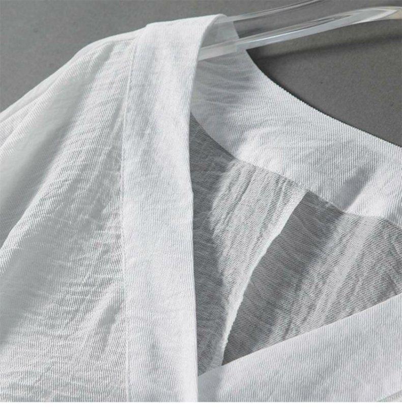 Women Spring Solid Color Shirts Summer Batwing Sleeves Loose Thin Transparent Casual V-neck Sun Protection Clothing Versatile Simple