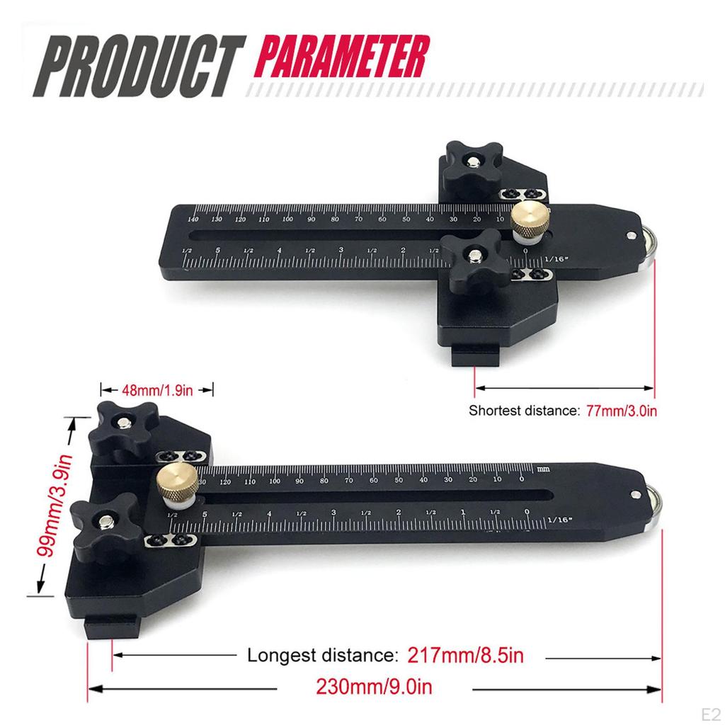 Thin Jig Table Saw Guide for Repeat Narrow Strip Cuts Max 140mm Professional Sturdy Easy Use
