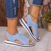 Plus Size Flat Flyknit Women's Sandals