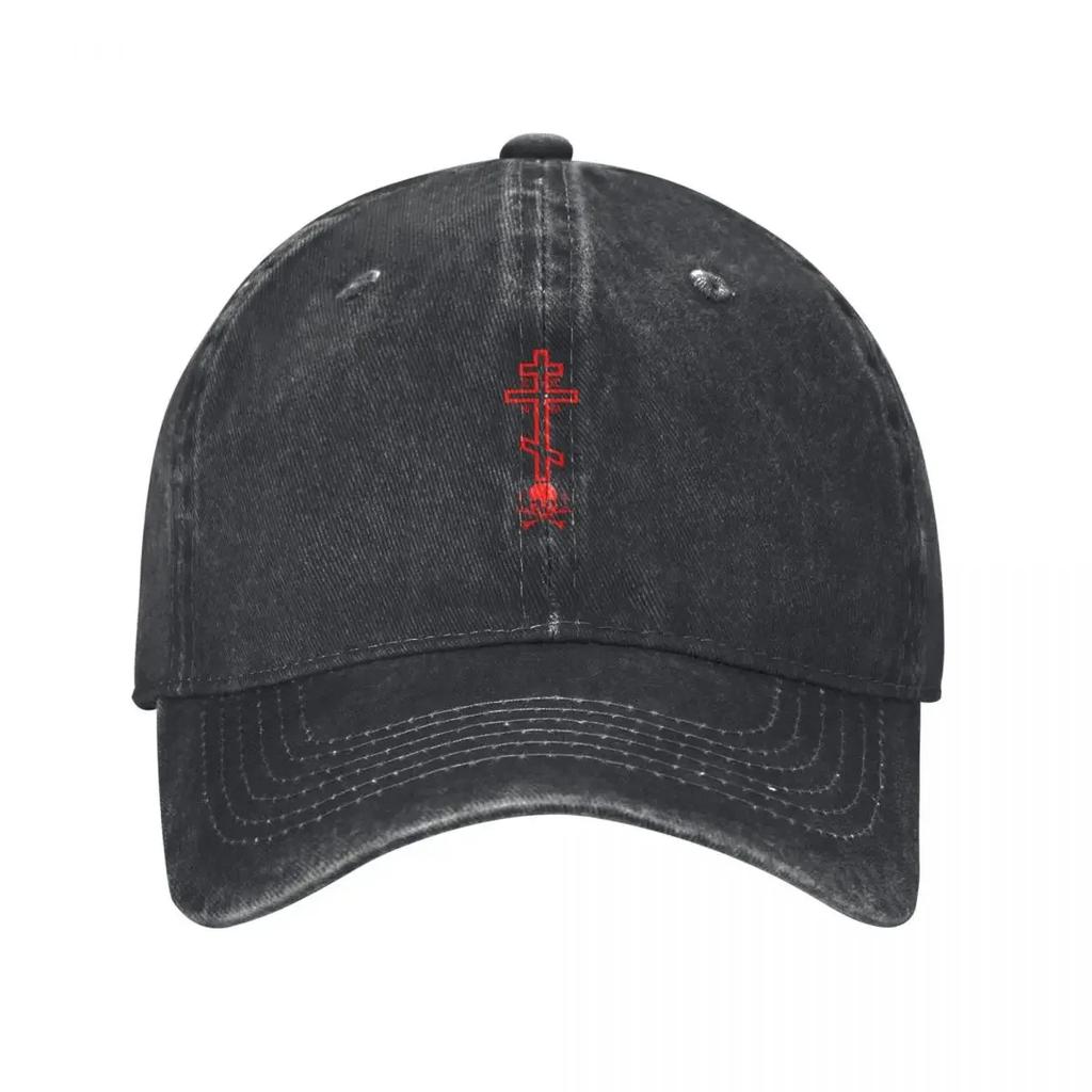 Orthodox Cross with Skull of Adam Red Baseball Cap Thermal Visor winter hats for Unisex western Hat dad hat Caps For Women Unisexs