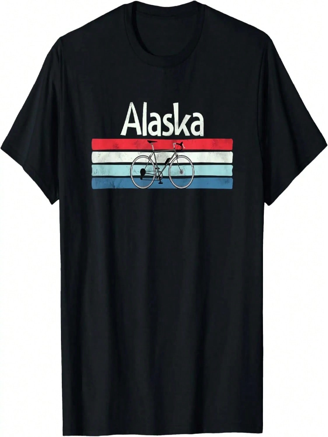 Vintage Retro Bike Alaska T Shirt S разноцветный