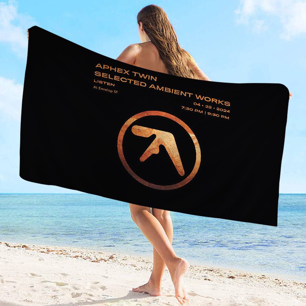 Aphex Twin Beach Towel Colorful Bath Towels For Girl Microfiber Quick Dry Custom Sand Free Beach Yoga Spa Gym Pool