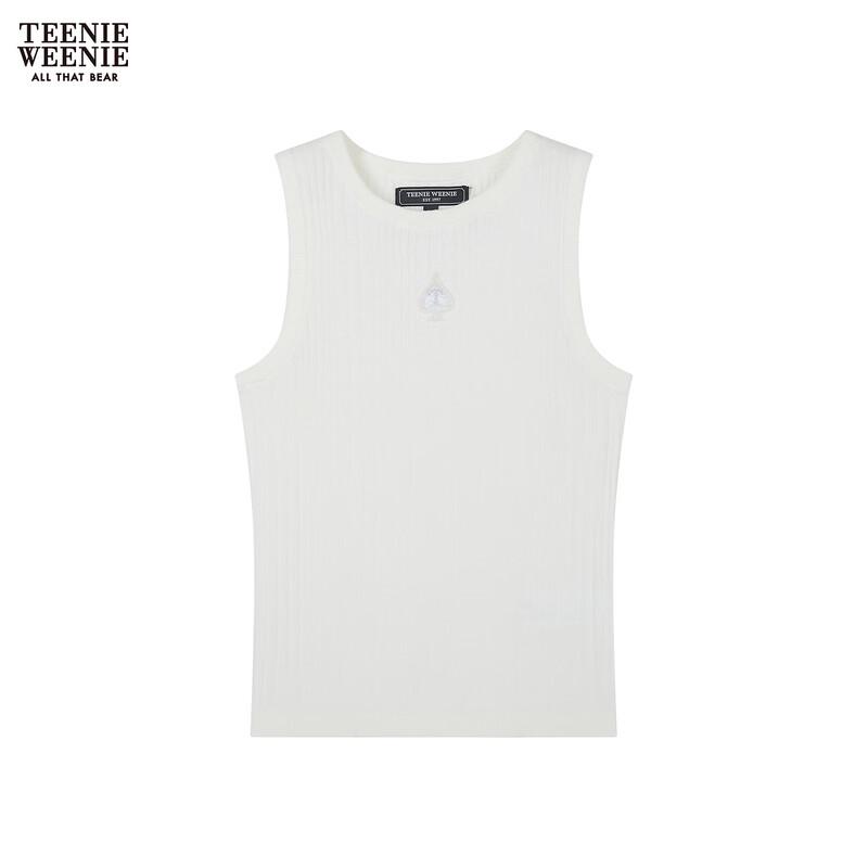 Teenie Weenie Women s Sleeveless Letter Bear Knit Top L
